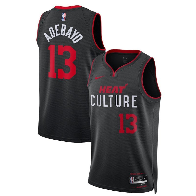 Bam Adebayo Miami Heat Unisex 23/24 NBA Jersey - Black - City Edition