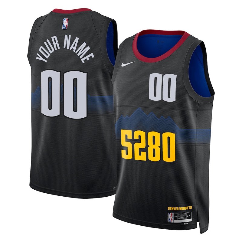 Denver Nuggets Unisex 23/24 NBA Jersey - Black - City Edition