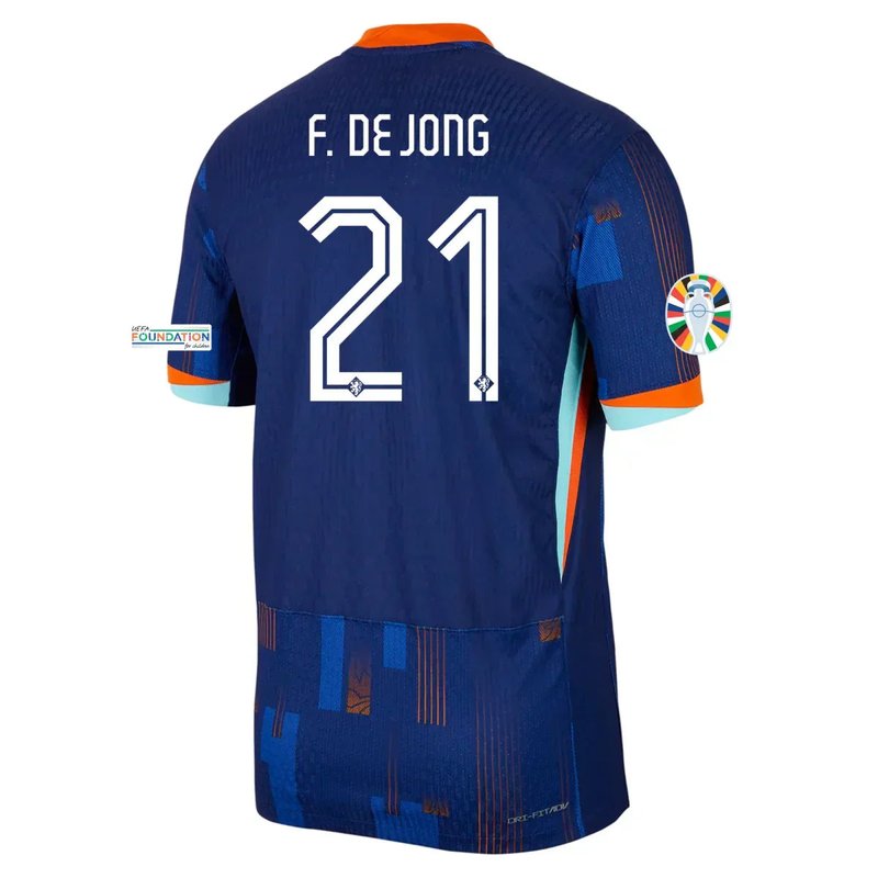 Frenkie de Jong Netherlands 24/25 II Away Jersey - Player Version