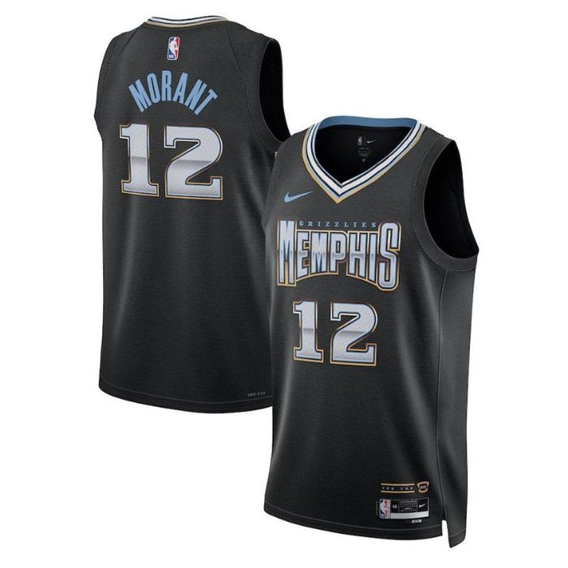 Ja Morant Memphis Grizzlies Unisex 2023 NBA Jersey - City Edition - Black