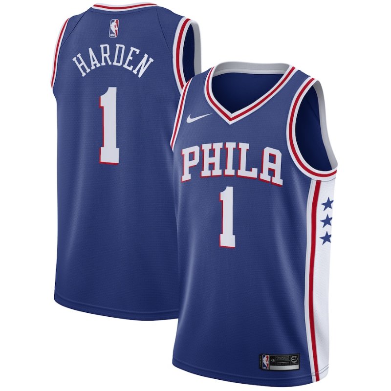 James Harden Philadelphia 76ers 20222 NBA Jersey - Icon Edition - Royal