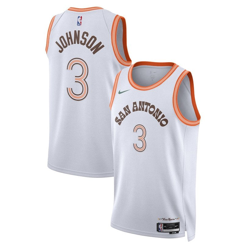 Keldon Johnson San Antonio Spurs Unisex 23/24 NBA Jersey - White - City Edition