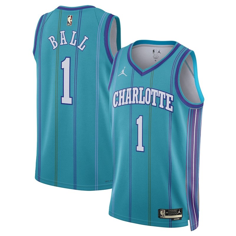 LaMelo Ball Charlotte Hornets Jordan Brand Unisex 23/24  NBA Jersey - Classic Edition - Teal