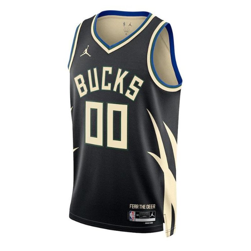 Milwaukee Bucks Unisex 2023 NBA Jersey - Statement Edition - Black