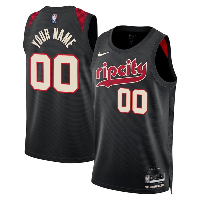 Portland Trail Blazers Unisex 23/24 NBA Jersey - Black - City Edition