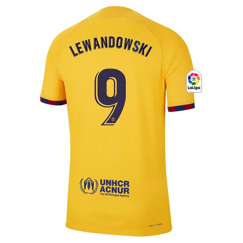 Robert Lewandowski Barcelona 22/23 Senyera IV Fourth Jersey - Player Version