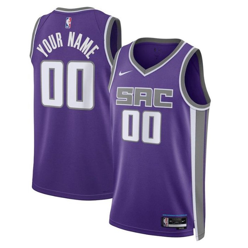 Sacramento Kings Unisex 2023 NBA Jersey Purple - Icon Edition