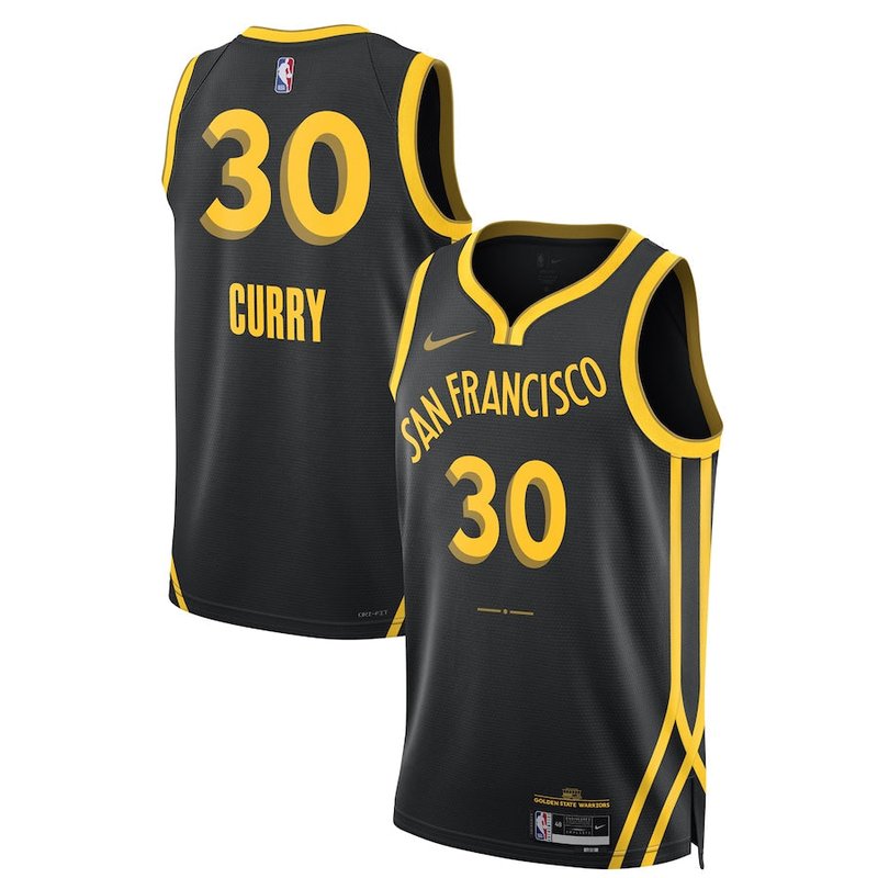 Stephen Curry Golden State Warriors Unisex 23/24 NBA Jersey - Black - City Edition